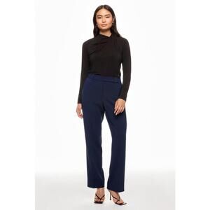 MICHAEL KORS Blue Straight Leg Trouser Size 6 with Minor Fabric Pull